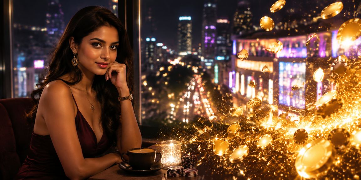Bangalore MG Road neon poker event