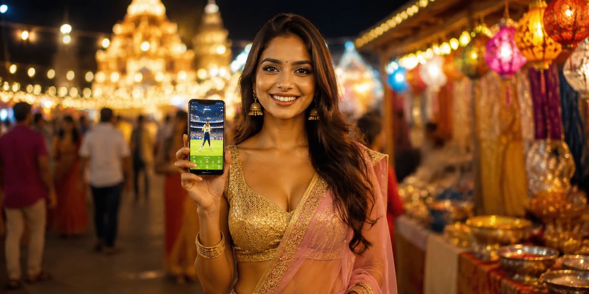 Festive sports betting celebration in India