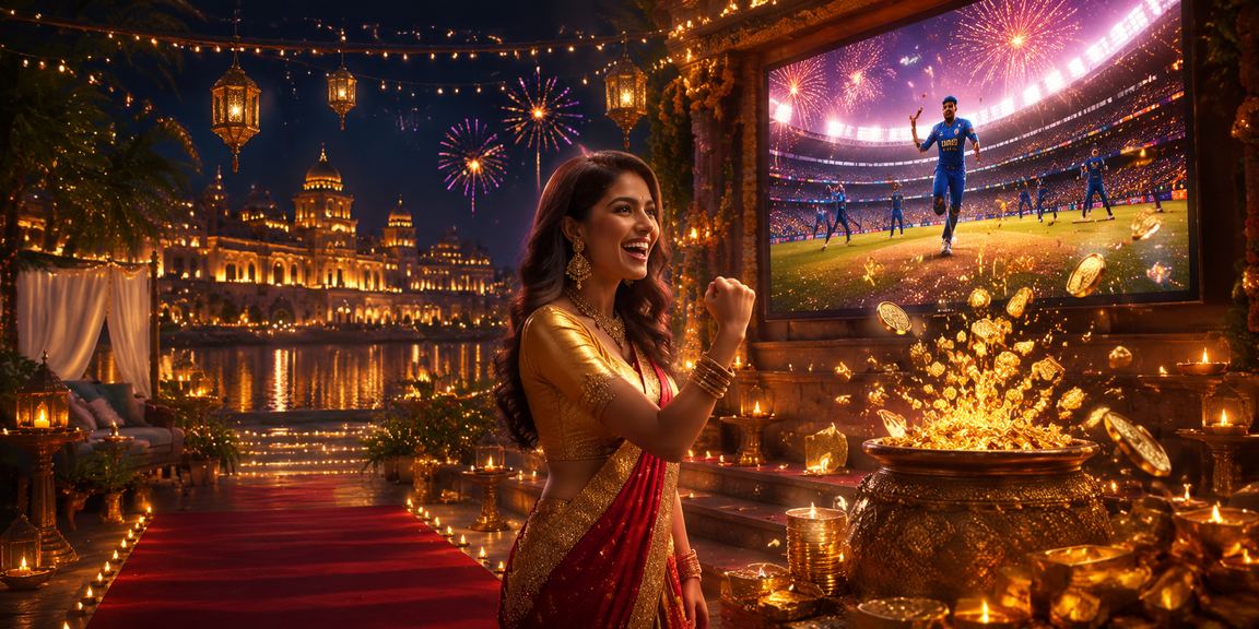 Lively Diwali festival casino betting in Lucknow old city